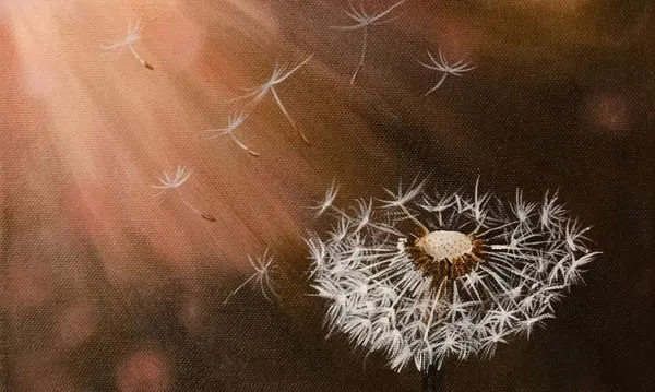 Pusteblume Leinwand Acryl