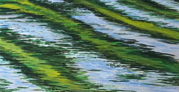 Wasseroberfläche Gouache
