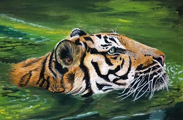 Tiger Gouache